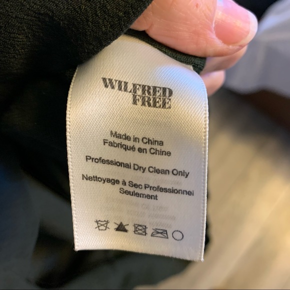 Wilfred Vivienne Slip Dress - dark olive green- size small - Picture 7 of 9